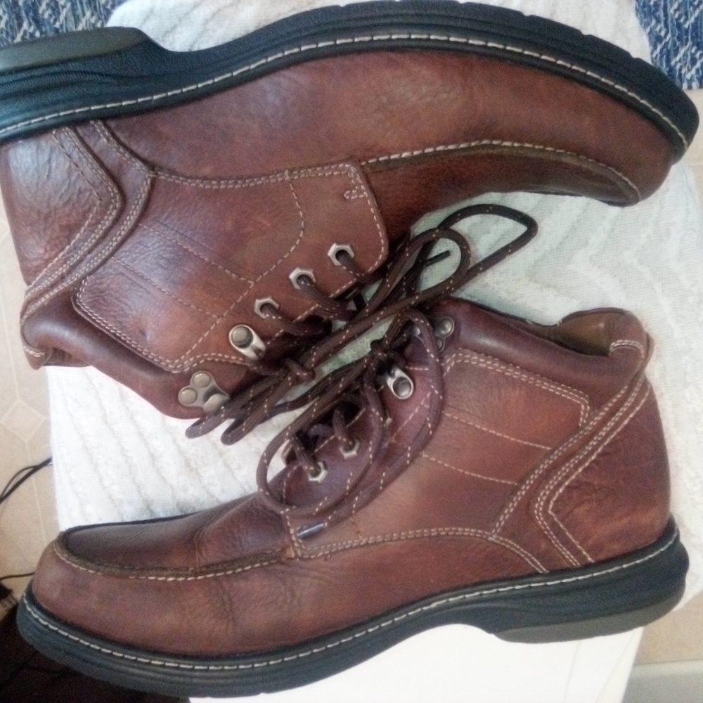 J&M Classic Brown Leather Men's Boots